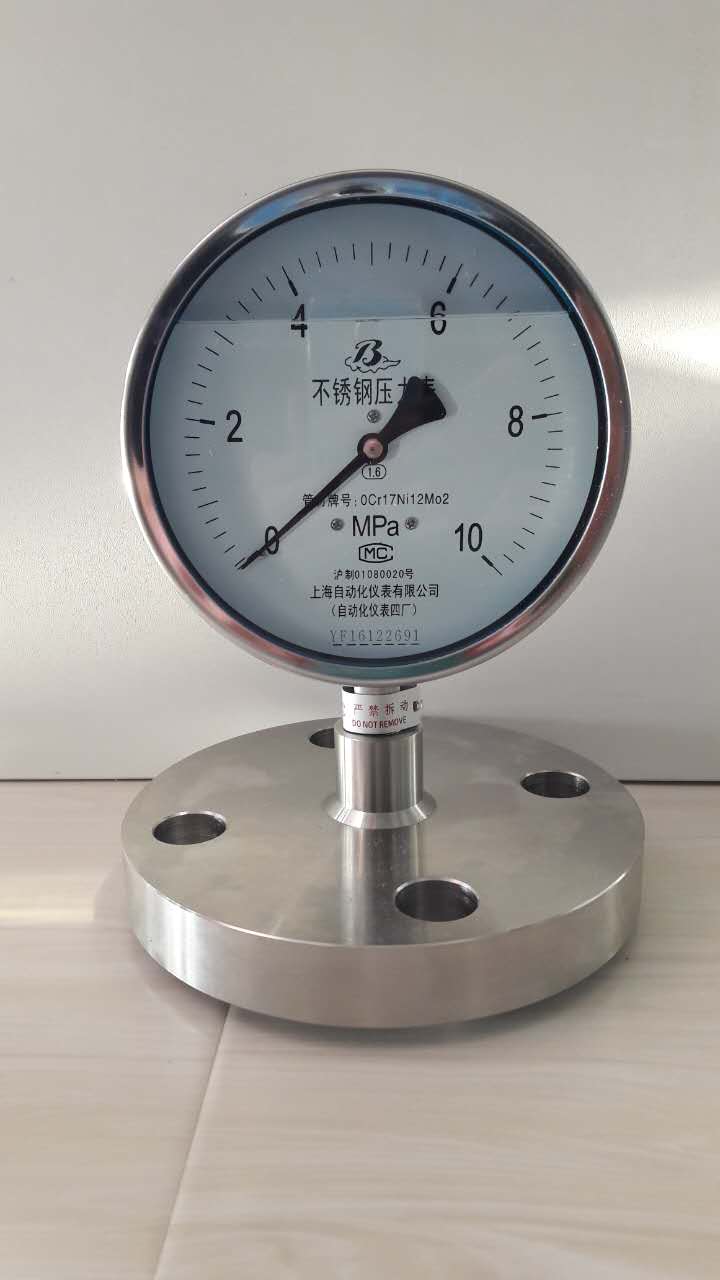 YTN-100/MH卫生隔膜压力表0-1Mpa